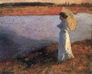 Bela Ivanyi-Grunwald Woman by the Water painting